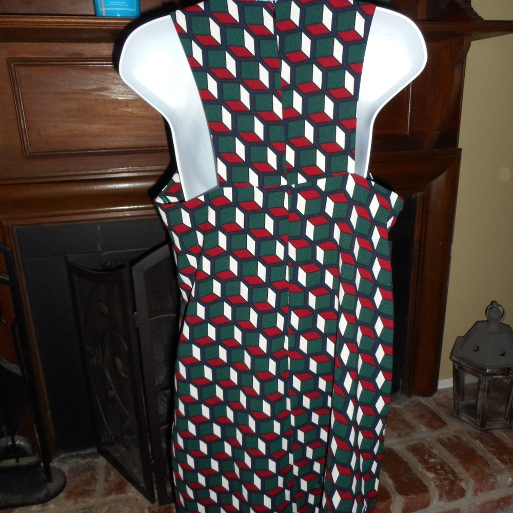 NWT Esley Modcloth retro geometric print dress POCKETS!!, M - Picture 5 of 6